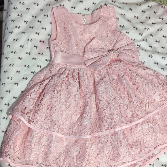 Pink Sleeveless Scoop Neck Sundress - Picture 1 of 2